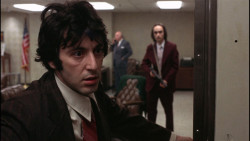lootersfollies:  Thursday September 5th, 2013: Dog Day Afternoon (1975) - Sidney Lumet “Kiss me.” &ldquo;What?&rdquo; &ldquo;Kiss me. When I’m being fucked, I like to get kissed a lot.&rdquo;