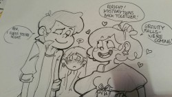 glasworks:  When Dipper and Mabel return to Gravity Falls, Pacifica realizes that she missed them both a little bit too much.   they better do a timeskip &gt; .&lt;