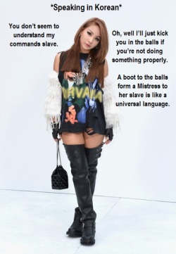 Anon asked: Can you please do one of LC ballbusting? Lee Chaerin is her real name she&rsquo;s a kpop star.