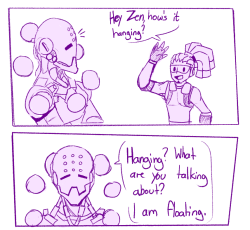 tracersjournal:  Zenyatta is actually 100% aware that his words are outdated 