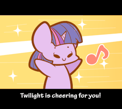 support-ponies: funpicturesofponies:  They’re cheering for you! click on them for better quality :&gt;  Patreon, Commission info etc. etc. (Desktop link  /  Mobile link )  yeah time once again for “my art style changed time to redraw everything”