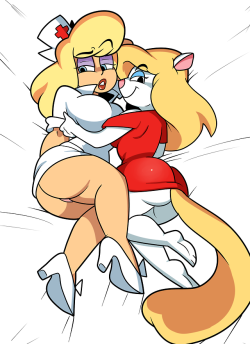 grimphantom2: official-shitlord:   i wonder which one will get the “ms.bellum treatment” for the reboot :yc  commission for anonymous   Dat Nurse  best combo~ ;9