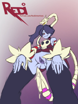 bard-bot:  redintentions: Raffle with for @bard-bot of Squigly. That little bone dragon… does that count as his tail or dick? Want to support me? Check me out on PATREON!  I won a lovely squigly!THanks Red
