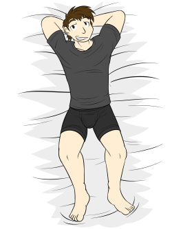 RIchard Hunter, undie bed pic.  Spent the stream sketching and practicing my anime humans mostly, so only real completed pic was the finish up from last night’s sketch of Rich on a bed, with different outfits to pick from.  Since Rich is the reader