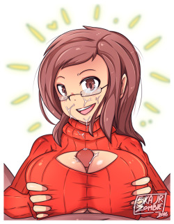 athor-pronz:  skajrzombiesexyart:  Part of the SINGLE’S AWARENESS COMMISSION DISCOUNTS.Bust Commission for @project-athorment - This is his character Evelyn. Cum Variant, Ahegao variant and chocolate variant.  Absolutely loving this~