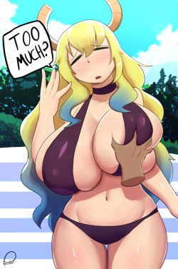mrpeculiart:  Finished watching Dragon Maid last night. Lucoa didn’t really contribute much to the story, but she will always be my favorite for obvious reasons. Kanna is a close second. The show is just too adorable.  Ful Res on Patreon Twitter |