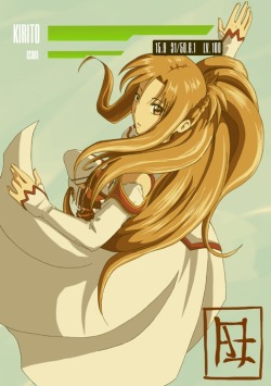 solochely:  Yuuki Asuna, Sword Art Online © Reki Kawahara Art by me After effects by http://usuratialmant.tumblr.com/ 