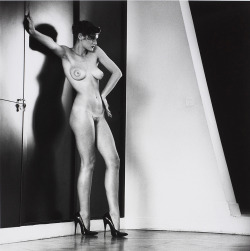 manundertheinfluence:  HELMUT NEWTON Sylvia in my studio, Paris, 1981Gelatin silver print 