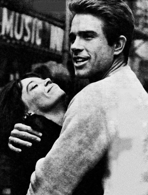 Behind the scenes of &#8220;Promise Her Anything&#8221;, 1965Warren and Leslie were very reserved with each other - except for sometimes between scenes. Working in the Shepperton Studios outside London, the devoted duo practically ignored each other. As one cast member kidded to the crew: &#8220;Instead of behaving like lovers, the acted like they were just introduced!&#8221;