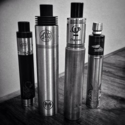 ckeester:I’m not sure when the transformation to the dark side was complete, but at some point I went from vaper to dripper …. #brandonlyfe #atty #blackandwhite #bluedoorvaping #coil #clone #cloudchaser #cloudchasing #hdr #mech #mod #mechmod #ohm