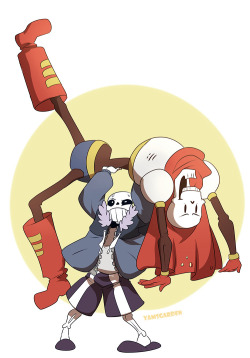 yamsgarden:  Hmm not sure if Sans can really lift Papyrus up but ehhhe sure looks cute on his shoulders 