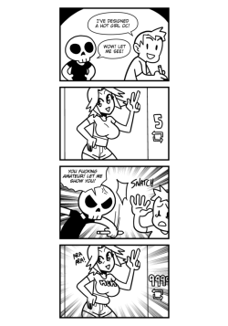Q. - Why are you drawing shitty 4koma comics, Shame?A. - benis