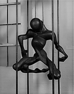regardintemporel:  Isamu Noguchi - Death (Lynched Figure), 1934  Monel, steel, wood, rope  © The Isamu Noguchi Foundation and Garden Museum, NY 