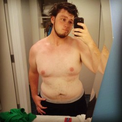 sporadic-spooning:Welp, this is why I don’t post any full on shirtless pictures really. Because I have never been all that proud of my body for what it has been, but I say fuck it. If I can’t accept it for what it is now then I cannot hope to better