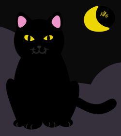 Did you know that a lot of black cats go unadopted because people are superstitious assholes? Show love to black cats in your community today.