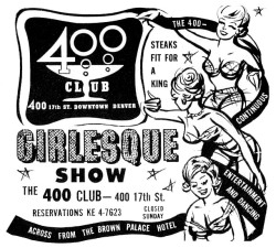 gameraboy:  1962 burlesque ads in Denver, Colorado   Tamara and Melba are some of the dancers appearing in vintage 1962 newspaper ads, promoting Denver nightlife..