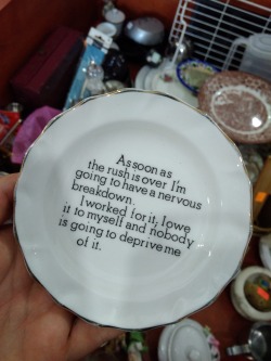 shiftythrifting: a very unsettling plate found in Cracow, Poland