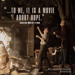 theimitationgameofficial:  Experience the inspiring story of The Imitation Game on November 28. 