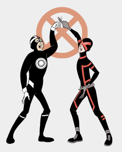 xombiedirge:  Over at CBR’s The Line It is Drawn this week, the Venture Bros. join in an epic team up with comic book characters. My personal favs above, but check out plenty more HERE. Venture Bros/Cyclops and Havok Mash Up by Josh Gowdy Nick