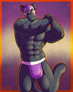 Luchador PantherArtist:  DWalker    On FA    On TwitterCommission for Gage     On FA    On Twitter