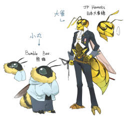 gokuma:  narcolepticbunny:  queensimia:  robotlyra:  latiros-glitch-rave:  two of the pics from 落書き詰め６by KUBI@多忙 she’s done such a fantastic job on insects, especially the fluffy little bumblebee  WHOA ADORABLE BUG PEOPLE  This is hilarious