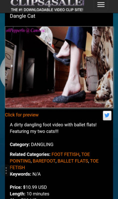 DANGLE CATGet it on CLIPS4SALE HERE