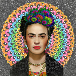 artagainstsociety:  Frida Kahlo by Luna Portnoi