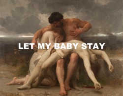 gianpierree:  &ldquo;The First Mourning&rdquo; - William-Adolphe Bouguereau (1888) // &ldquo;Let My Baby Stay&rdquo; - Mac DeMarco (2014) 