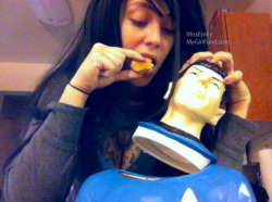 Hot and nerdy MissEmily from Mygirlfund.com eating cookies out of her kick-ass Star Trek cookie jar!