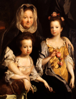 Henry Tilson. Portrait of a Lady and Children, 1690.