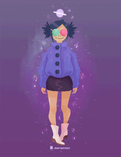 jimmymm-ilustra:  Noodle!I have Andromeda and Saturnz Barz on repeat since it came out!