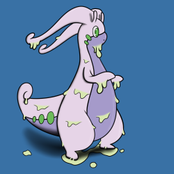 ITS A GOODRA I got pokemon x about a week ago, and its my first pokemon game ever, and I&rsquo;ve never really followed it, so its all new to me. But I&rsquo;m liking it a lot and my favorite is Goodra :3 So this is also my first pokemon drawing ever!