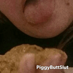 piggybuttslut:  Slurping the stringy ass slime off a hot mound of extra stinky, squelchy ass fudge. Tasted so gross, but a filthy shitpig savours shit of all flavours!