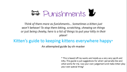 kittensguidetokittenplay:  Punishments!!! Sorry if its not great, I made it whilst watching Ferris Bueller’s Day Off :3   Everything here can easily also apply to dogboys and girls. Sadly Puppy/Dog/Wolf play is pretty much a minority compared to kitten