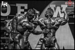 roidsville-zoo:  Eduardo Correa and James Flex Lewis  his butt is almost square&hellip; this is a tad disturbing&hellip;