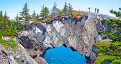 sixpenceee:  Berry Head Arch, a naturally occurring rock archway located in Newfoundland, Canada 