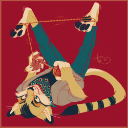 stasownspeaches: Also My first part of Trade with adorable, beautiful and amazing Pons, aka Meatball.A pretty sandcat playing with her working material.limited palettes, I missed you so much ;; 