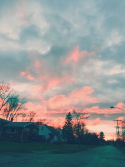 The sky was really pretty today