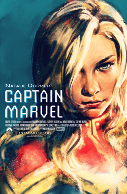 alicexz:  I saw a post going around suggesting Natalie Dormer for the upcoming Captain Marvel movie and I couldn’t get it out of my head!! So I drew ya’ll a fake poster to go along with my other fake Marvel poster.
