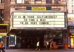 acehotel:  1993 guerrilla marquee byÂ Jenny HolzerÂ who foughtÂ the good fight on 42nd street â€˜fore they tore it down.Â  