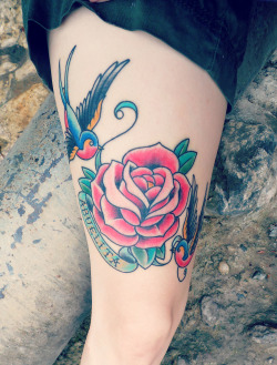 fuckyeahtattoos:  This is my third tattoo, it was done by MOREL ORTEGA at Pain Addiction TattooStudio in Guatemala City, Guatemala.   I love you grandma, for ever!     