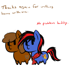 bleedshark:  Featuring: Cauldron The red scarf pony Brotrot  Oh god, I&rsquo;m laughing so fucking hard at this. This is amaze. 