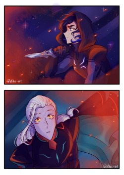 elitas-art: First sight While your cities getting attacked and you very possibly gonna get assassinated gotta take a good look at your future love interest amirite? More of this au 