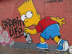 artpeoplemake:  Graffiti Life by gagibbens on Flickr.#Art #Bart #Graffiti #Sicc #Simpsons