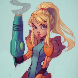chrissiezullo:Did a quick coloring of my Samus Aran sketch the other day, not sure if I’ll finish it…