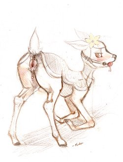 fuchs4chan:  sketchtime “doe or deerling…gosh this sounded way better in my head” -edition. um..well i wanted to draw something with hooves again. so jeah deerling. since this “you decide thing” last time was kinda fun.vote.you have an hour