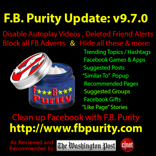FB Purity Update - Features various bug fixes including fixing the Hide Trending Topics option