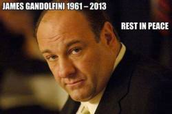 r.i.p. tony soprano  .i heard tell that he was a shy and humble man. he was truly an iconic character when it came to tv shows and etc. he will be missed. now whenever i watch sopranos its not gonna be the same