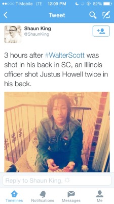 loverrtits:  verylilpimpin:  black-charm:  trap-lord-cleo:Wow…..just wow  When will this fucking stop. I’m sick of reblogging about a black persons death every day. I’m completely over this shit.  ………..  I’m TIRED