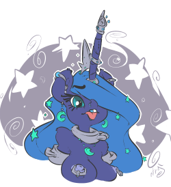 Punk Luna - I made lots of Luna linearts today, I&rsquo;m gonna upload them tomorrow maybe. Working on the dakimakuras is fun but sometimes i need some break so there, Luna with some extras!